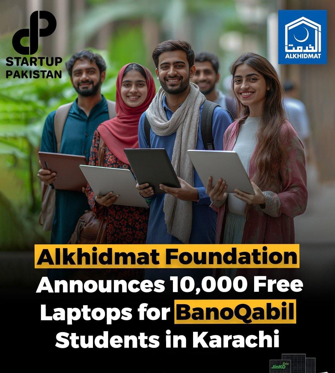 Alkhidmat Foundation Launches Free Laptop Scheme for BanoQabil Graduates